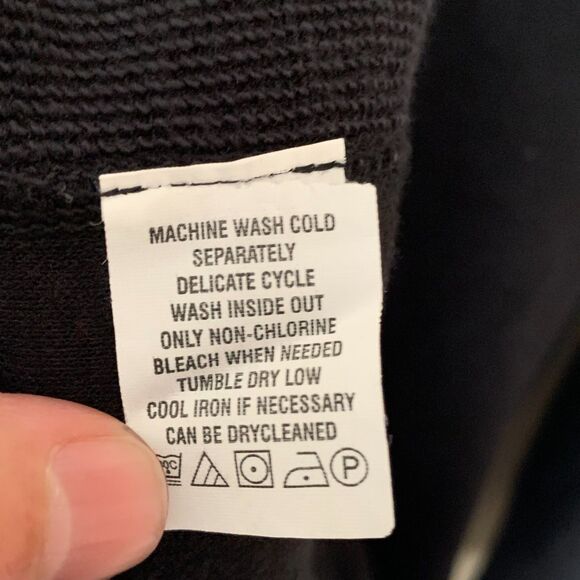 Tommy Bahama Reversible Black Flipsider 1/4 Zip Pullover Sweatshirt Size Medium - Picture 10 of 12